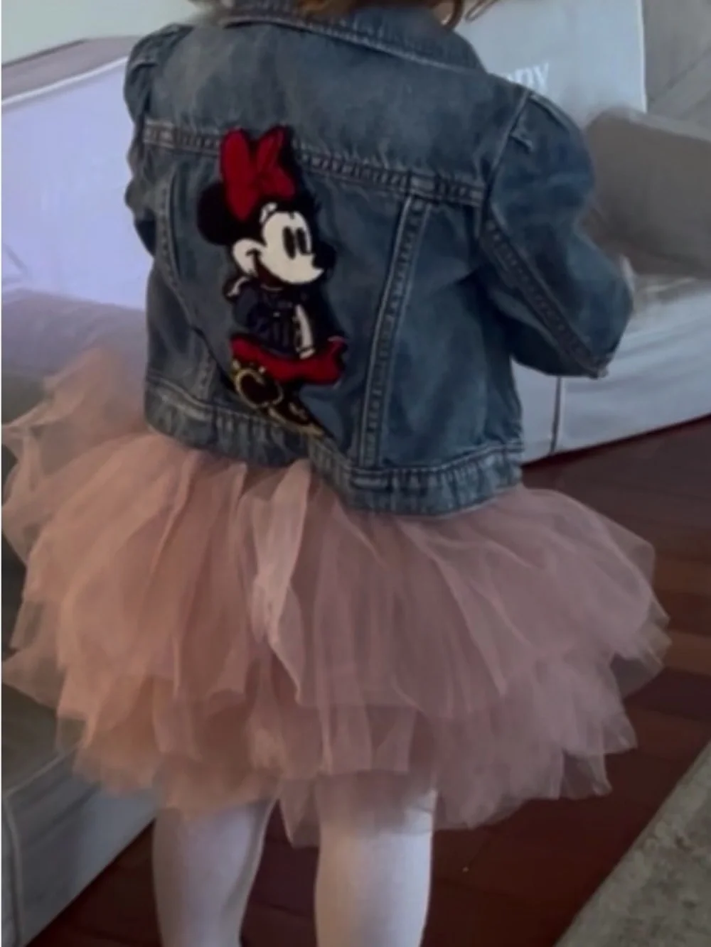 GAP Denim Disney Jean Jacket with Minnie Mouse